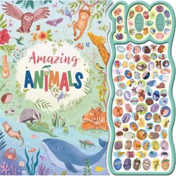 Amazing Animals (Board Book) 100-button sound book
