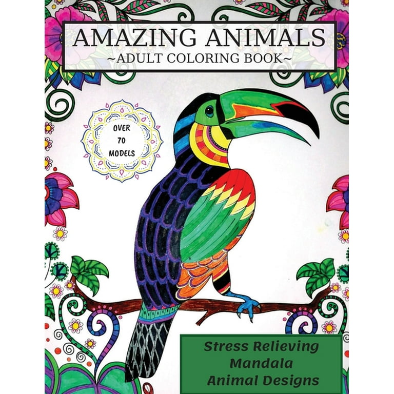 Mandala Animals Coloring Book for Adults: Stress Relieving Animal Designs