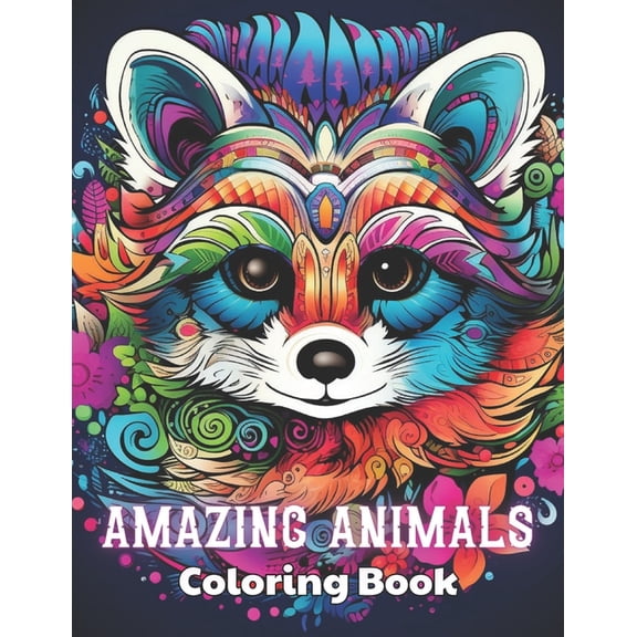 Amazing Animals Coloring Book: High Quality and Unique Colouring Pages (Paperback)