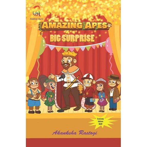 Amazing Apes: Amazing Apes - Big Surprise (B & W) (Paperback)