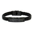 thumbnail image 1 of Amazing Awesome Wonderful Beautiful Crane Operator. Crane Operator Braided Leather Bracelet, Beautiful Crane Operator, for Colleagues, 1 of 1