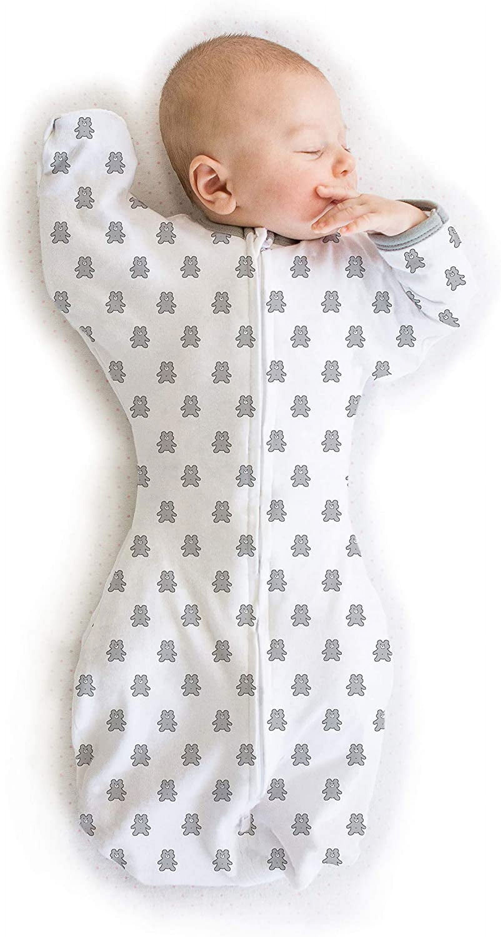 Amazing Baby Transitional Swaddle Sack with Arms Up HalfLength Sleeves