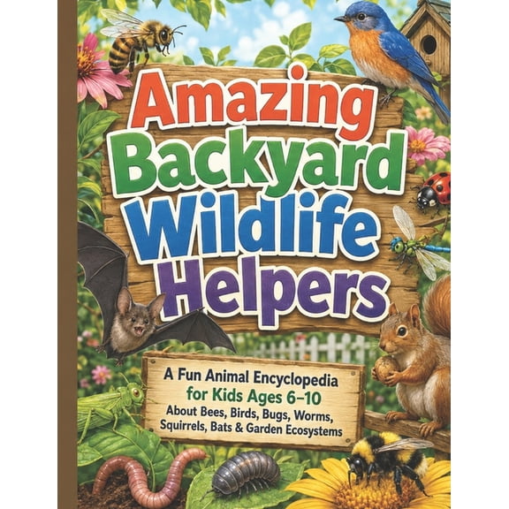 Amazing Backyard Wildlife Helpers: A Fun Animal Encyclopedia for Kids Ages 6-10 About Bees, Birds, Bugs, Worms, Squirrel, (Paperback)