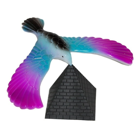 Amazing Balancing Bird with Triangle Stand (Color May Vary)