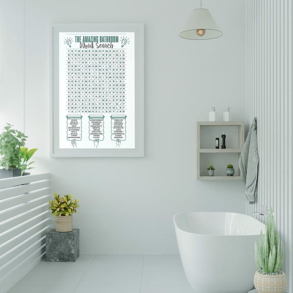 Amazing Bathroom Word Search Creative Restroom Guest Bath Decor