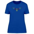 thumbnail image 1 of Amazing Boho Colorful Owl T-Shirt Women -Image by Shutterstock, Female Small, 1 of 2
