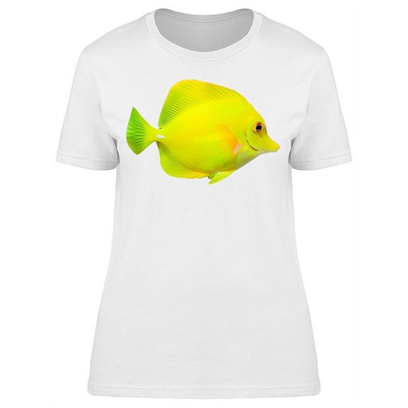 Amazing Bright Yellow Tang T-Shirt Women -Image by Shutterstock, Female Small