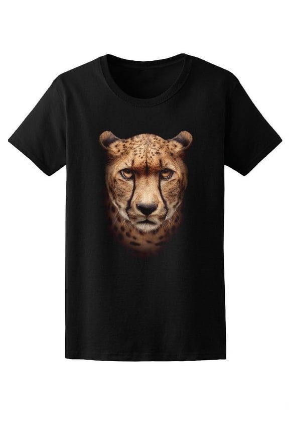 Amazing Cheetah Face T-Shirt Men -Image by Shutterstock, Male Large