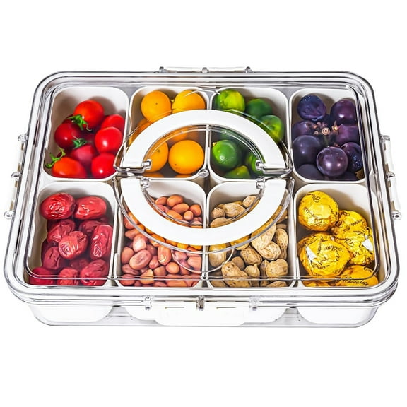 Amazing Choice Clear Plastic Spill Resistant Fruit Food Storage Container