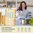 thumbnail image 1 of Amazing Choice Natural Bamboo Stackable Food Storage Container, 1 of 6