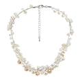 thumbnail image 1 of Amazing Cluster of White Pearls Milky Quartz Crystal Beads Statement Necklace for Female Adult, 1 of 3