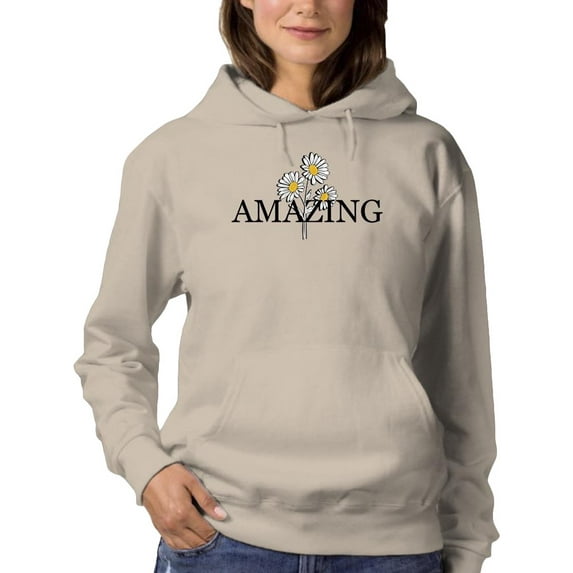 Amazing Daisies Bouquet Hoodie Women -Image by Shutterstock, Female 4X-Large