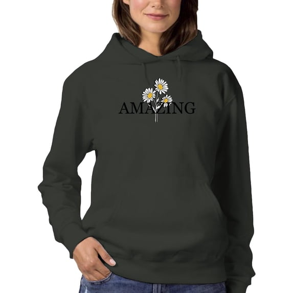 Amazing Daisies Bouquet Hoodie Women -Image by Shutterstock, Female Small
