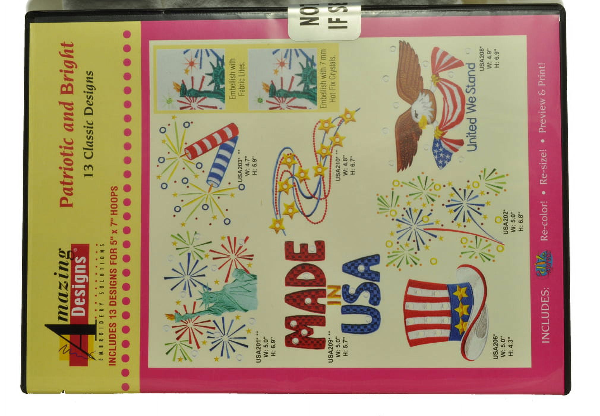 Amazing Designs Bright Embroidery Designs - Walmart.com