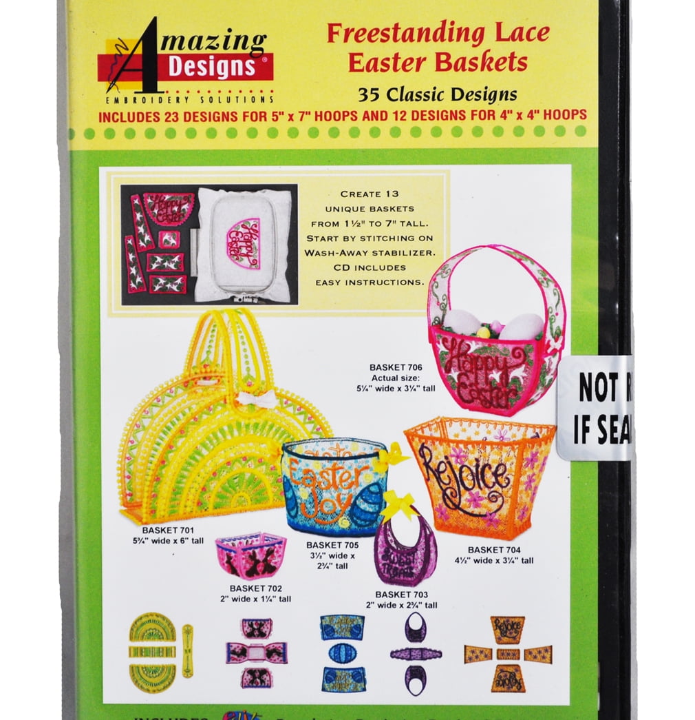 Amazing Designs Freestanding Lace Easter Baskets 35 Classic Designs ADC-243