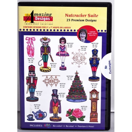 Amazing Designs Nutcracker Suite Embroidery CD, ADP-72J