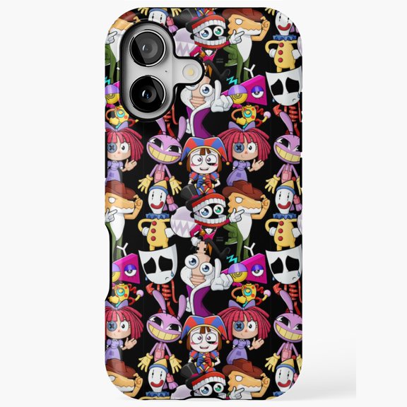 Amazing Digital Circus Chibis Fanart Case for iPhone 17 16 15 14 13 12 11 Pro Max