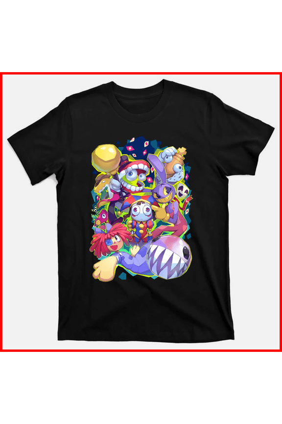 Amazing Digital Circus Classic Logo Glitch Productions Indie Animation Unisex T-Shirt V19459, up to Size 5XL
