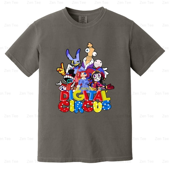 Amazing Digital Circus Funny Graphic Comfort Color T-Shirt, Pomni, Jax, Web Series, Fan Gift V1130321 Unisex, up to 4XL