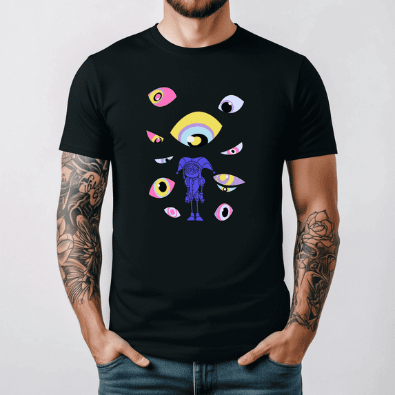 Amazing Digital Circus Glow Eyes Graphic Apparel Novelty Tee V26355 S- 5XL