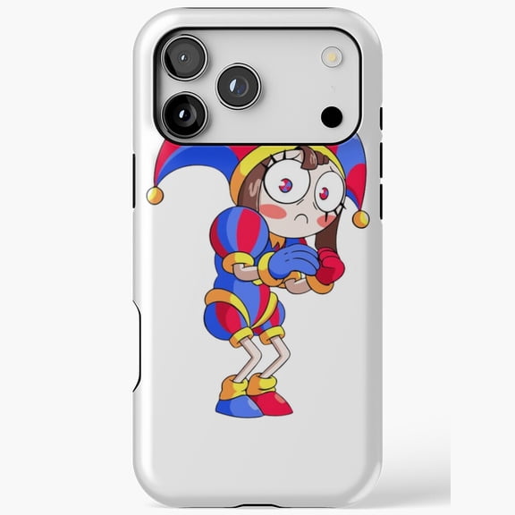Amazing Digital Circus Pomni Jester Costume Compatible Phone Case for iPhone 11 12 13 14 15 16 17 Pro Max
