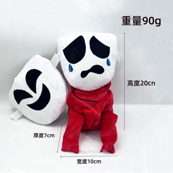 The Amazing Digital Circus Popcorn Pomni Clown Plushie Cushion, Fluffy Stuffed Character Doll, Cute Desktop Bedroom Ornament, Birthday Halloween Christmas Present for TADC Collectors Boys Girls