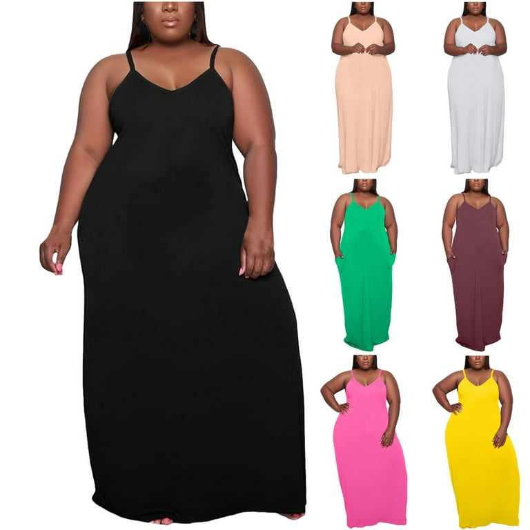 Amazing Dress! Women's Vintage Halter Loose Drag Floor Dress With Solid Big  Hem Many Sizes Many Colors Top Ladies Warm 