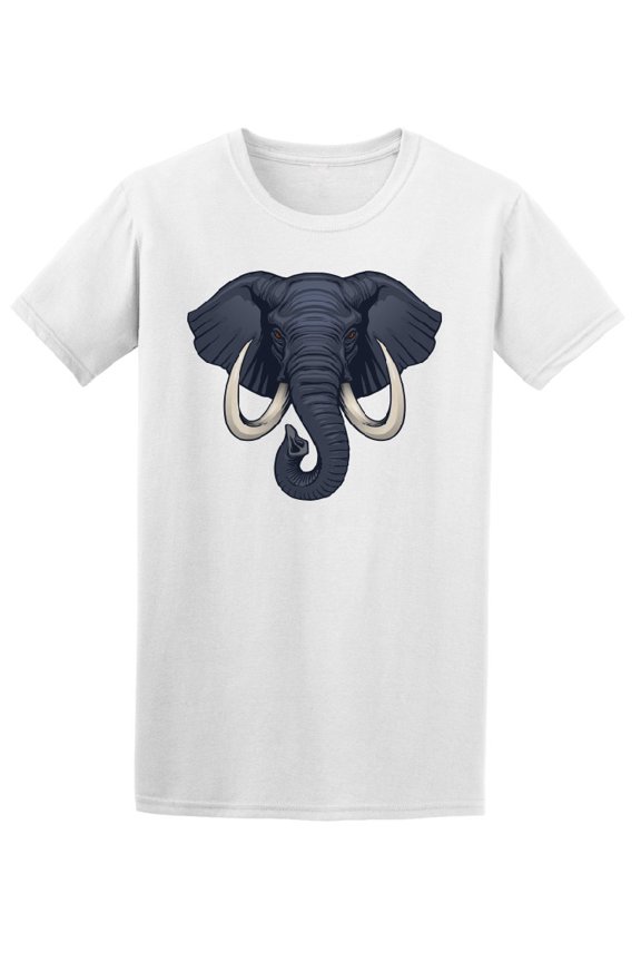 Amazing Elephant Head Graphic T-Shirt Men -Image by Shutterstock, Male 3X-Large