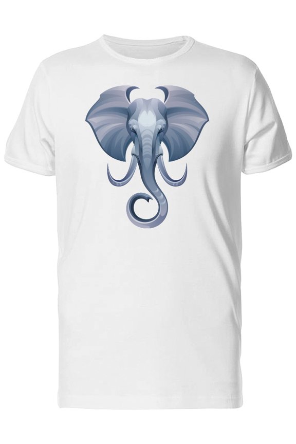 Amazing Elephant Head T-Shirt Men -Image by Shutterstock, Male Medium