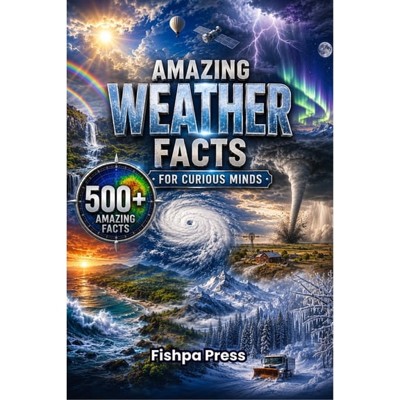 Amazing Facts for Curious Minds Amazing Weather Facts for Curious Minds: 500+ Incredible Facts About Storms, Clouds, Lightning, Tornadoes, Hurricanes, C, (Paperback)