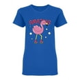 thumbnail image 1 of Amazing Flamingo Design Shaped T-Shirt Women -Image by Shutterstock, Female Large, 1 of 2