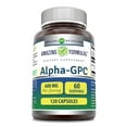 thumbnail image 1 of Amazing Formulas Alpha-GPC (L-Alpha Glycerophosphocholine) 600mg Per Serving 120 Capsules Supplement | Non-GMO | Gluten Free | Made in USA, 1 of 6