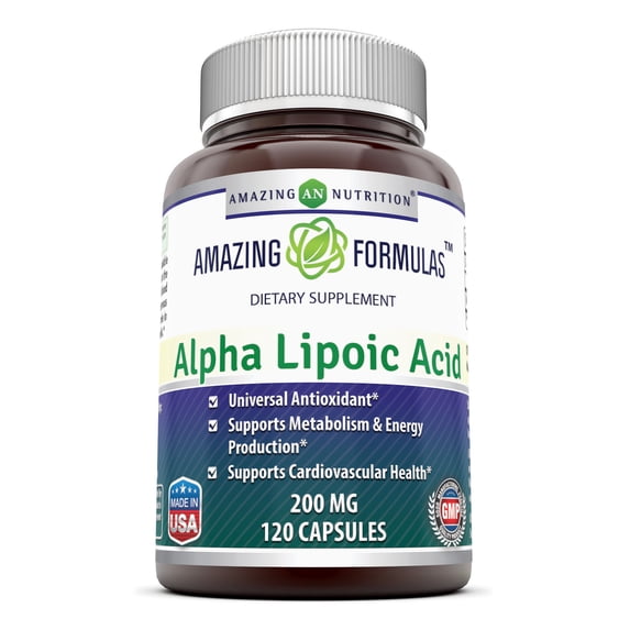 Amazing Formulas Alpha Lipoic Acid 200 Mg 120 Capsules