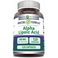 thumbnail image 1 of Amazing Formulas Alpha Lipoic Acid ALA 300mg Per Serving 120 Capsules Supplement | Non-GMO | Gluten Free | Made in USA, 1 of 6