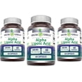 thumbnail image 1 of Amazing Formulas Alpha Lipoic Acid 600 Mg Per Serving 60 Capsules Supplement | Non-GMO | Gluten Free | Pack of 3, 1 of 6