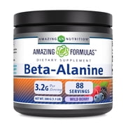 Amazing Formulas Beta Alanine 500 Grams 1.1 Lb Powder Supplement | Wild Berry Flavor | Non-GMO | Gluten Free | Made in USA