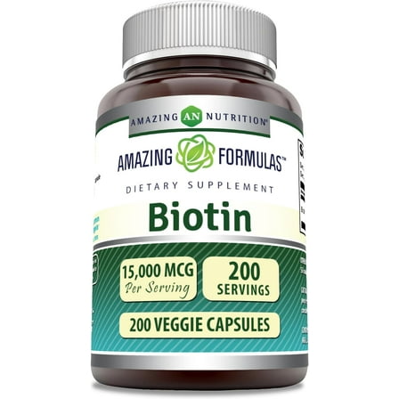 Amazing Formulas Biotin 15000 mcg 200 Veggie Capsules