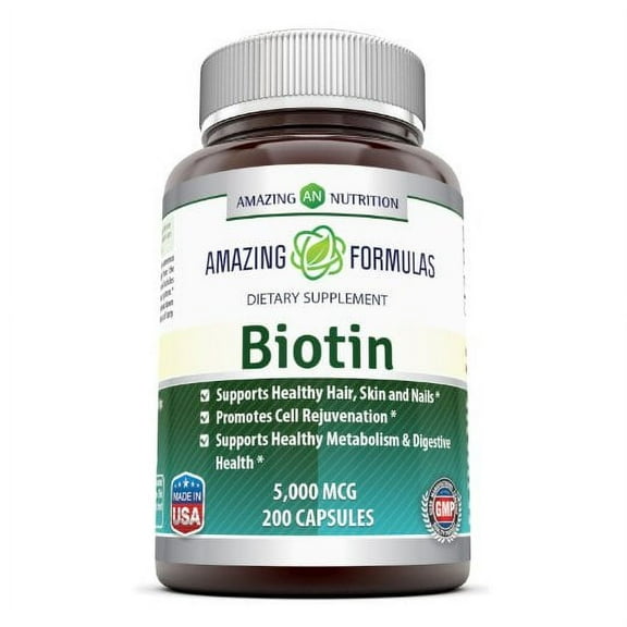 Amazing Formulas Biotin 5000 Mcg 200 Capsules