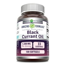 Amazing Formulas Black Currant 1500 Mg Per Serving 100 Softgels Supplement | with GLA (Gamma-Linolenic Acid) | Non-GMO | Gluten Free