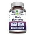thumbnail image 1 of Amazing Formulas Black Elderberry 3000Mg Per Serving 180 Veggie Capsules Supplement | Non-GMO | Gluten Free | Made in USA | Suitable for Vegetarians, 1 of 5