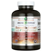 Amazing Formulas Boswellia Extract with Bioperine- 600mg Standardized to 65% Boswellic Acids, Capsules - Contains 65% Boswellic Acids, Supports Muscle, Joint & Connective Tissue Health 240 Count