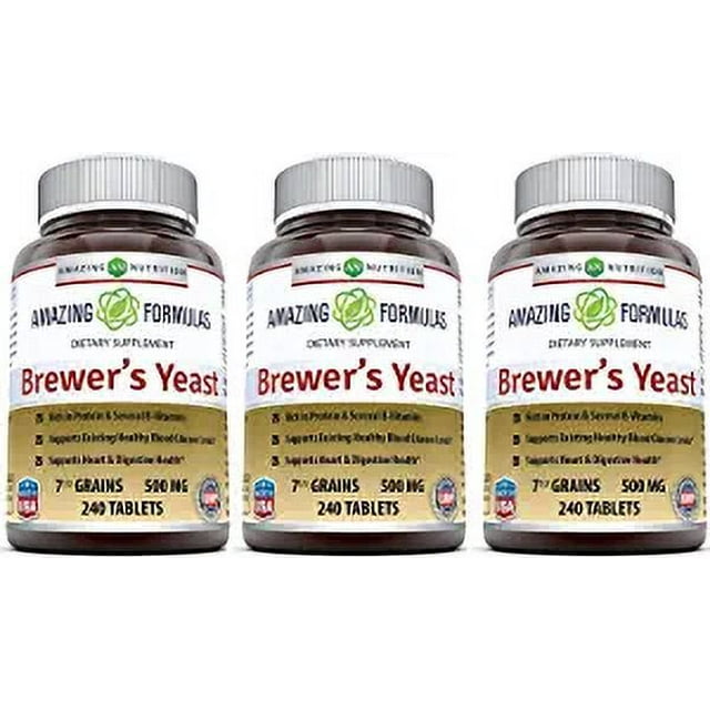 Amazing Formulas Brewers Yeast 1500mg Per Serving 240 Tablets