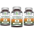 thumbnail image 1 of Amazing Formulas Calcium Magnesium Zinc D3 240 Softgels Supplement | Non-GMO | Gluten Free | Pack of 3, 1 of 5