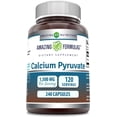 thumbnail image 1 of Amazing Formulas Calcium Pyruvate 1500mg Per Serving 240 Capsules Supplement | Non-GMO | Gluten Free, 1 of 6