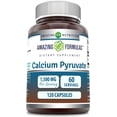 thumbnail image 1 of Amazing Formulas Calcium Pyruvate 1500mg Per Serving 120 Capsules Supplement | Non-GMO | Gluten Free, 1 of 6