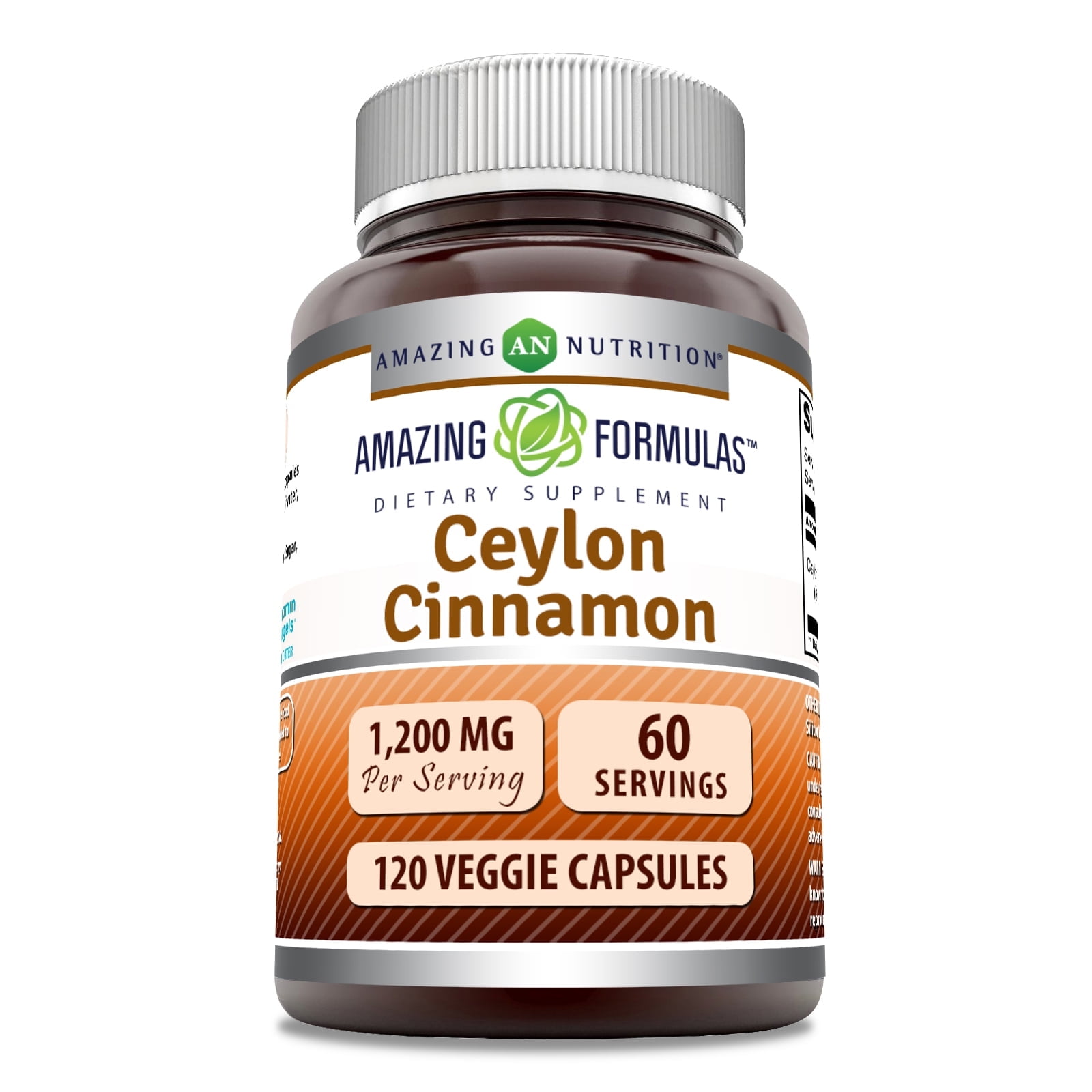 Amazing Formulas Ceylon Cinnamon 1200 Mg Per Serving 120 Veggie ...