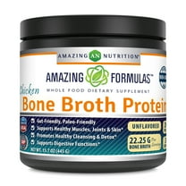 Amazing Formulas Chicken Bone Broth Protein Powder 15.7oz Supplement | Non-GMO | Gluten Free | Made in USA