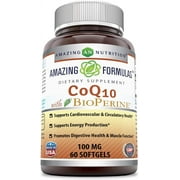 Amazing Formulas CoQ10 100mg with Bioperine-60 Softgels
