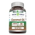 thumbnail image 1 of Amazing Formulas Extra Virgin Coconut Oil 1000mg Per Serving 180 Softgels Supplement | Non-GMO | Gluten Free, 1 of 5