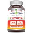 thumbnail image 1 of Amazing Formulas Curcumin 700mg Per Serving 120 Veggie Capsules Supplement | Standardized to 95% Curcuminoids | Non-GMO | Gluten Free | Ideal for Vegetarians, 1 of 5